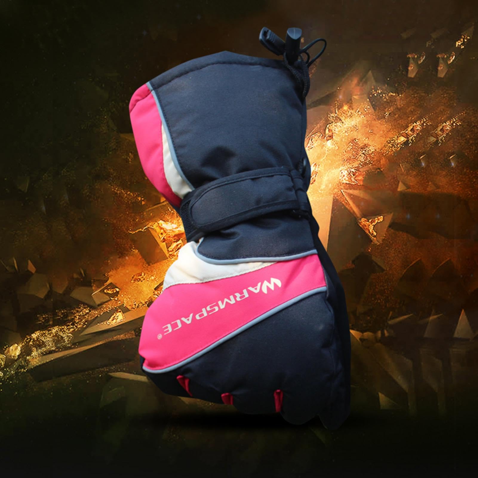 Guantes Eléctricos - Guantes para Hombres y Mujeres, Guantes de Invierno Calentadores Antideslizante | Impermeable Caliente para Tiempo Frío, Guantes Térmicos para Entrenamiento, Carreras y Ciclismo