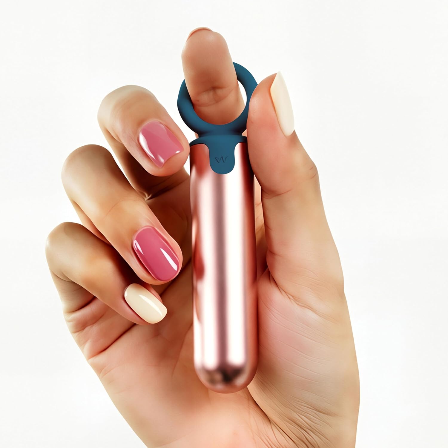 CHARMING Mini Handheld Electric Back Massager Waterproof Quite Massager, Portable 6 in 1 Massager for Back Neck Shoulder Body (Dark Green)