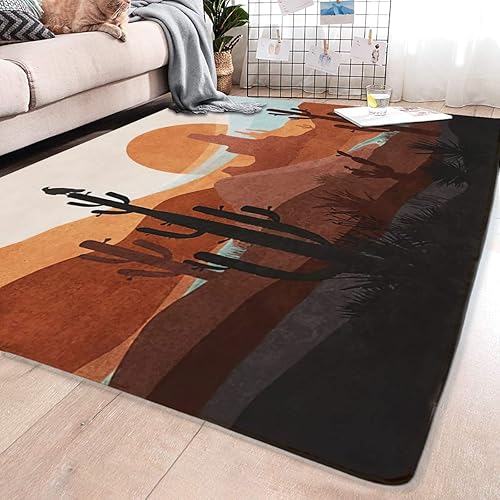 Miniatura 2 de Alfombras rústicas del desierto occidental, alfombras de área bohemias, antideslizantes, alfombra de pasillo, alfombra de pasillo, decoración del