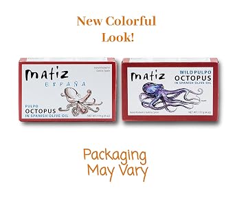 Matiz Pulpo Wild-Caught Pulpo Spanish Octopus in Olive Oil 4.0 Oz