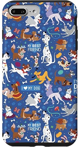 Miniatura 12 de Funda azul para iPhone 16 Disney Dogs I Love My Dog