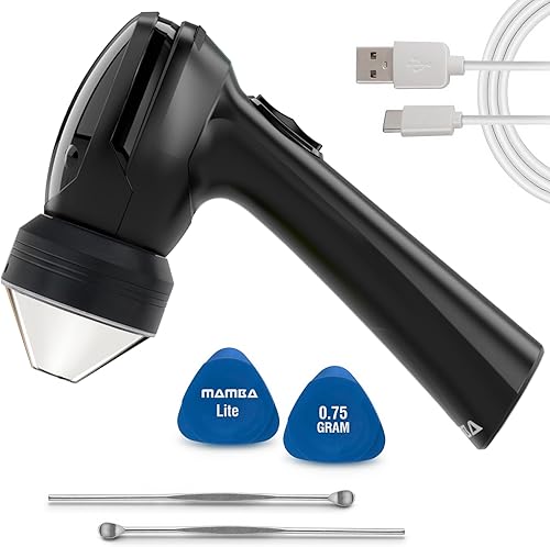 Mamba Lite 0.75g Negro Molinillo Eléctrico de Hierbas USB de Cabeza de Plástico Completamente. Pequeña Máquina Herbal Portátil y Molinillo