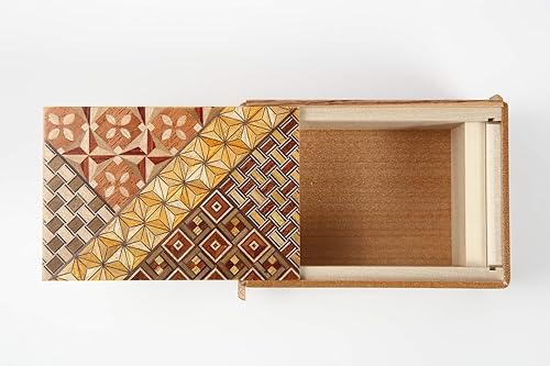 Miniatura 7 de HAKONE YOSEGI 21 pasos caja decorativa japonesa caja de rompecabezas de madera caja de regalo para el cerebro tarjetas de débito prepagadas caja