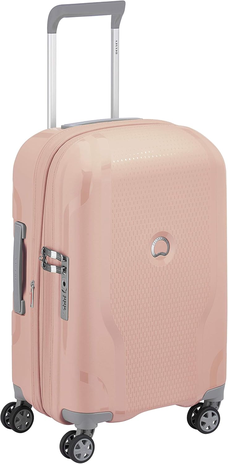  | DELSEY Paris Clavel Hardside Expandable Luggage with Spinner Wheels, Blue Jean, Carry-On 19 Inch | Suitcases