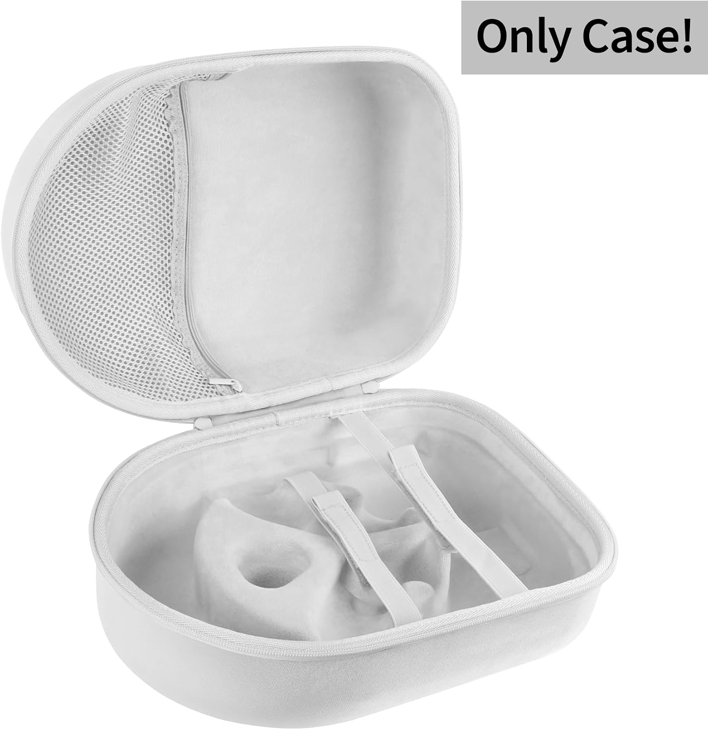 Storage Case Compatible with Meta Quest 3S / Quest 3 VR Headset | Lightweight Carry, Secure Storage, Convenient Zipper, Soft Interior,White Case
