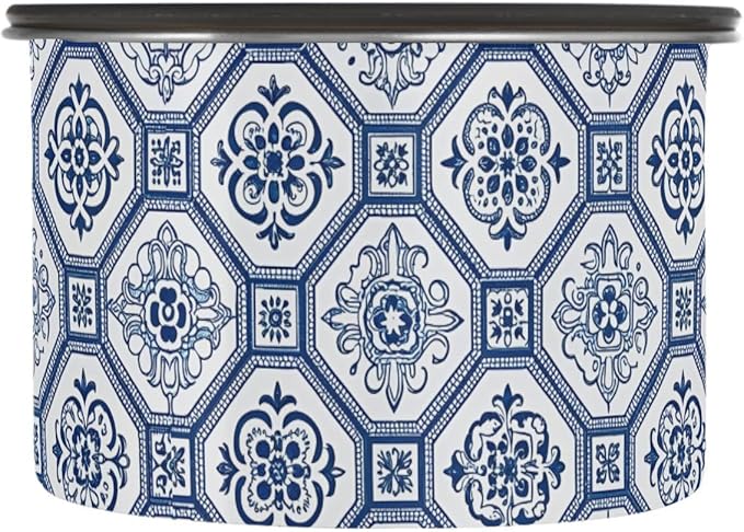 Frasco de Almacenamiento de Café Cerámica Talavera Azul 30oz Aireado miniatura 4