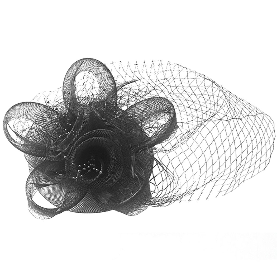 Buy Zoylink Fascinator Hat Bridal Party Hat Net Sinamay Flower Cocktail
