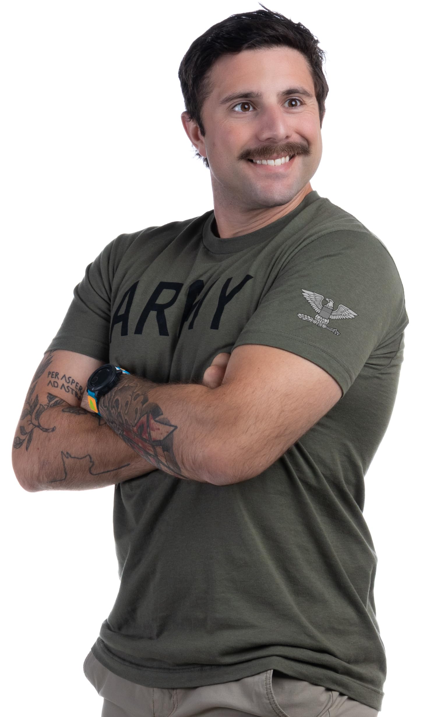 Army PT Style Shirt - U.S. Military Physical Training Infantry Veteran Workout T-Shirt