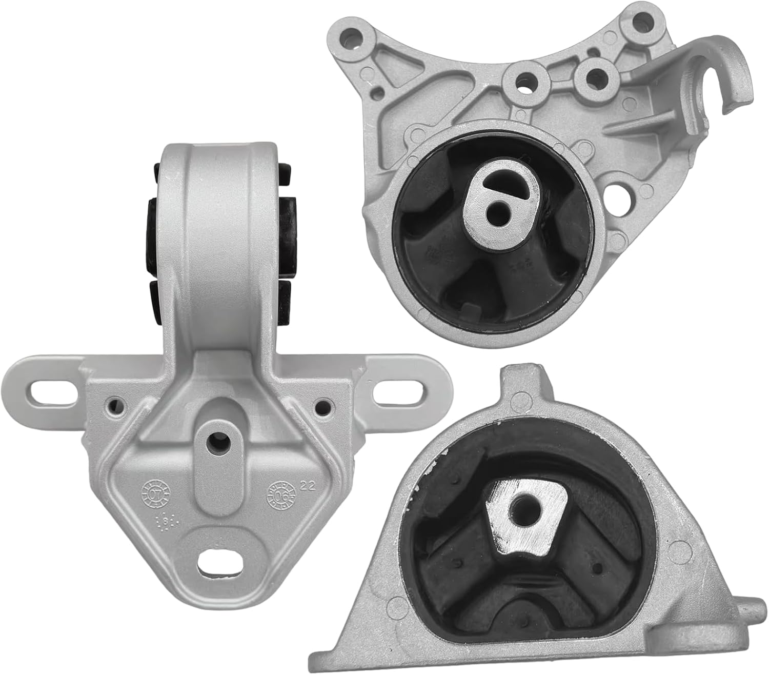 Engine Motor Mount Trans Set kit for Dodge Caravan2001 -2007/for Chrysler Town & Country V6 3.3L 2001-2006 Replacement A2928, 2928 M2925 4861273AA Vinsyut 3PCS