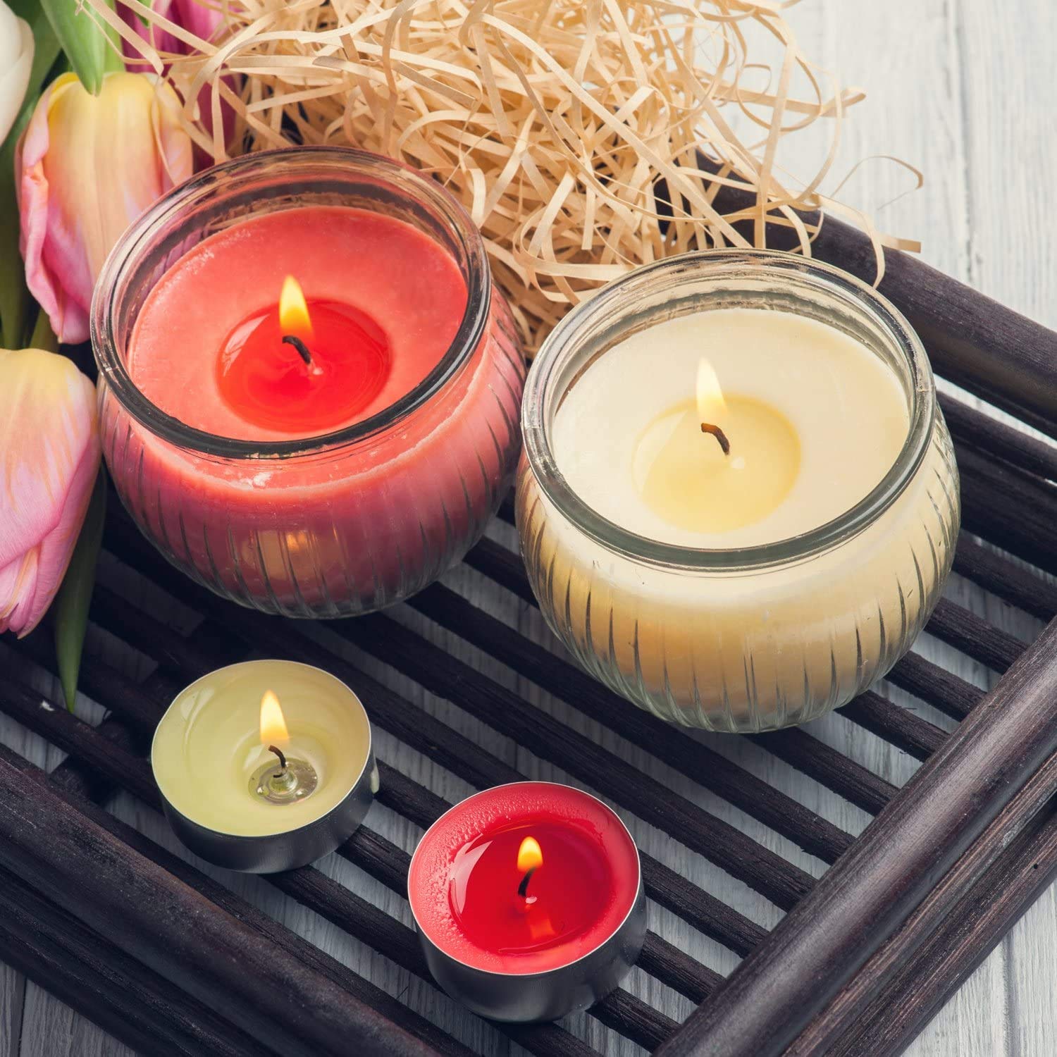 POFET 100pcs Candle Wicks - 20cm Pre-waxed Waxed Wicks for Candle Making DIY - Image 4