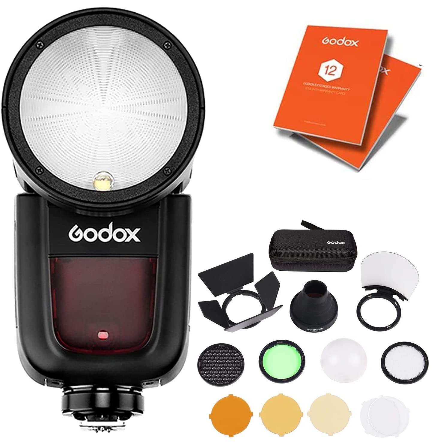 Godox (Olympus) V1 Flash With Ak-R1 Accessory Kit Light