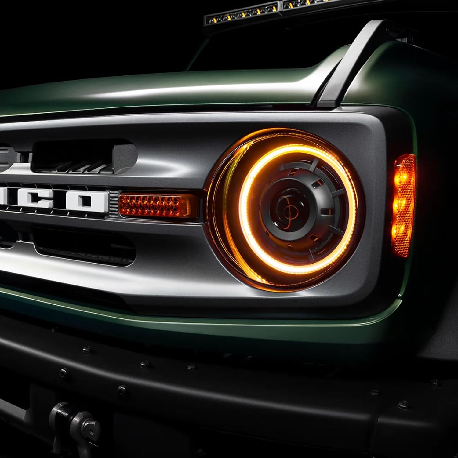 ORACLE Lighting 5886-005 Pair of Amber Oculus Bi-LED Projector Headlights fits 2021 2024 Bronco - Unique Modular Design, Advanced LED Projection, Enhances Driver Visibility