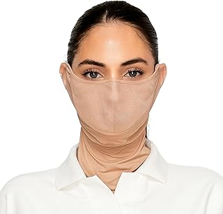 UV Protection Cooling Golf Face Mask Lightweight Breathable Men Women Outdoor Sports Driving Cycling Gardening