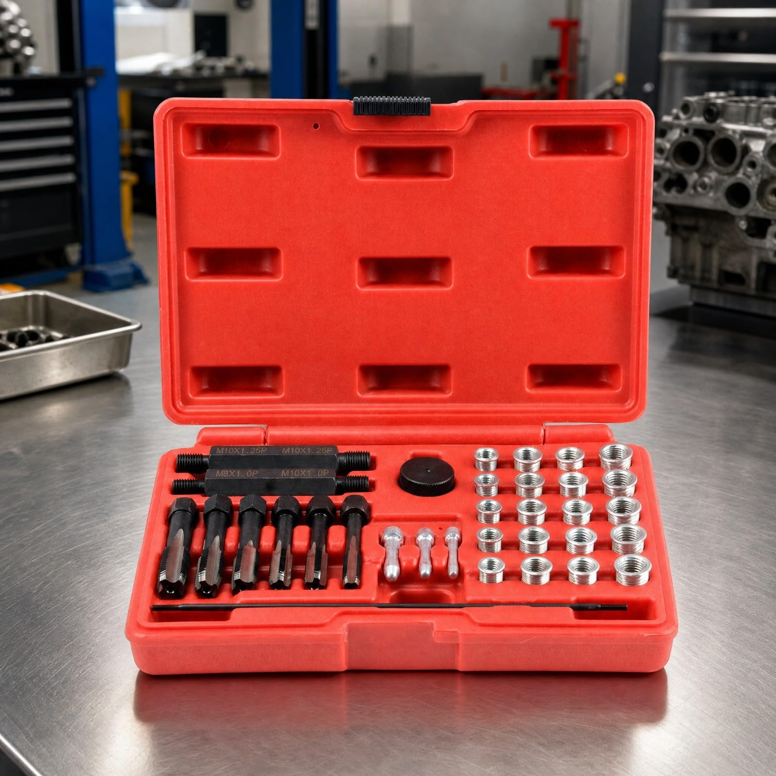 33 Piezas Kit Reparación Bujía Incanscencia Organizado Kit Reparación Bujías Térmicas Práctico