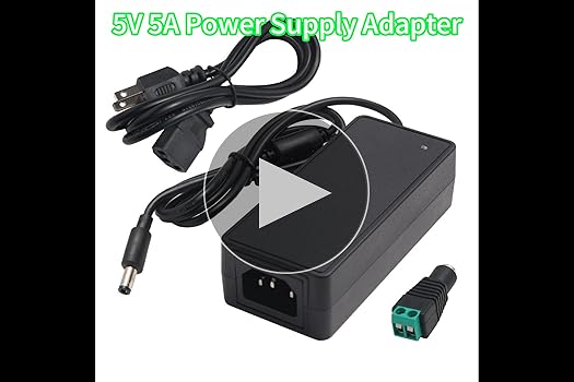 Waste(twice) - YU0505 Amazon.com: DONYOIE 5V 2A Power Supply 5 Volt Charger 2000mA