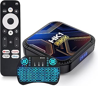 CHROX Android 13.0 TV Box,HK1 RBOX K8S 4GB RAM 64GB ROM RK3528 CPU Smart Set Top Box Builtin 2.4G/5G WiFi BT4.2, Media Player Support 3D 8K UHD Videos, with Wireless Mini Keyboard,4gb+64gb
