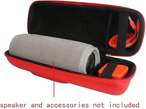 Miniatura 6 de Funda dura Khanka EVA para viaje, almacenamiento para parlante Bluetooth inalámbrico portable, a prueba de agua para JBL Charge 3. Con espacio