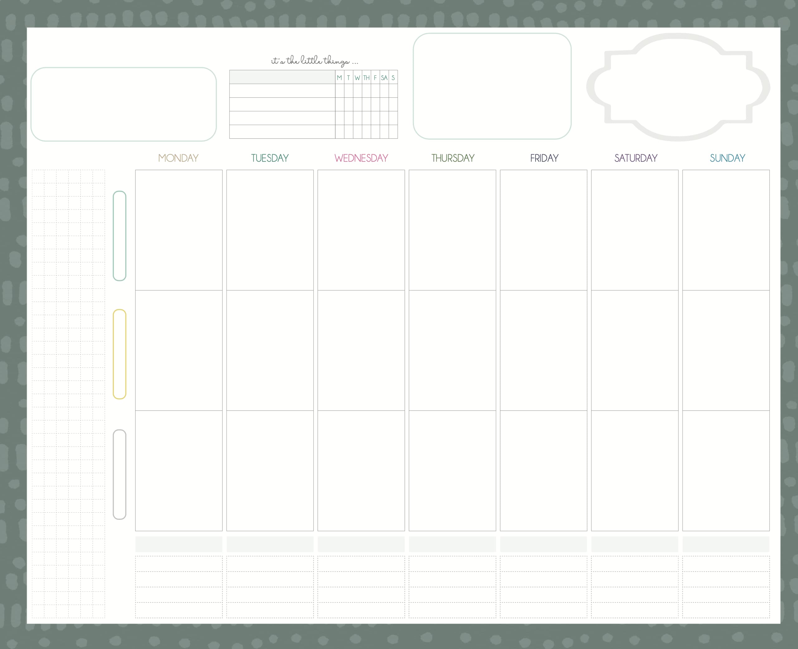 Amazon.com : Desktop Weekly Planner Notepad. 8x10 with 52 Undated Tear-Off  Sheets, Vertical Column Organizer Notepad to Track Productivity, Tasks,  Health Habits, Notes and More (Vertical Columns) : Office Products