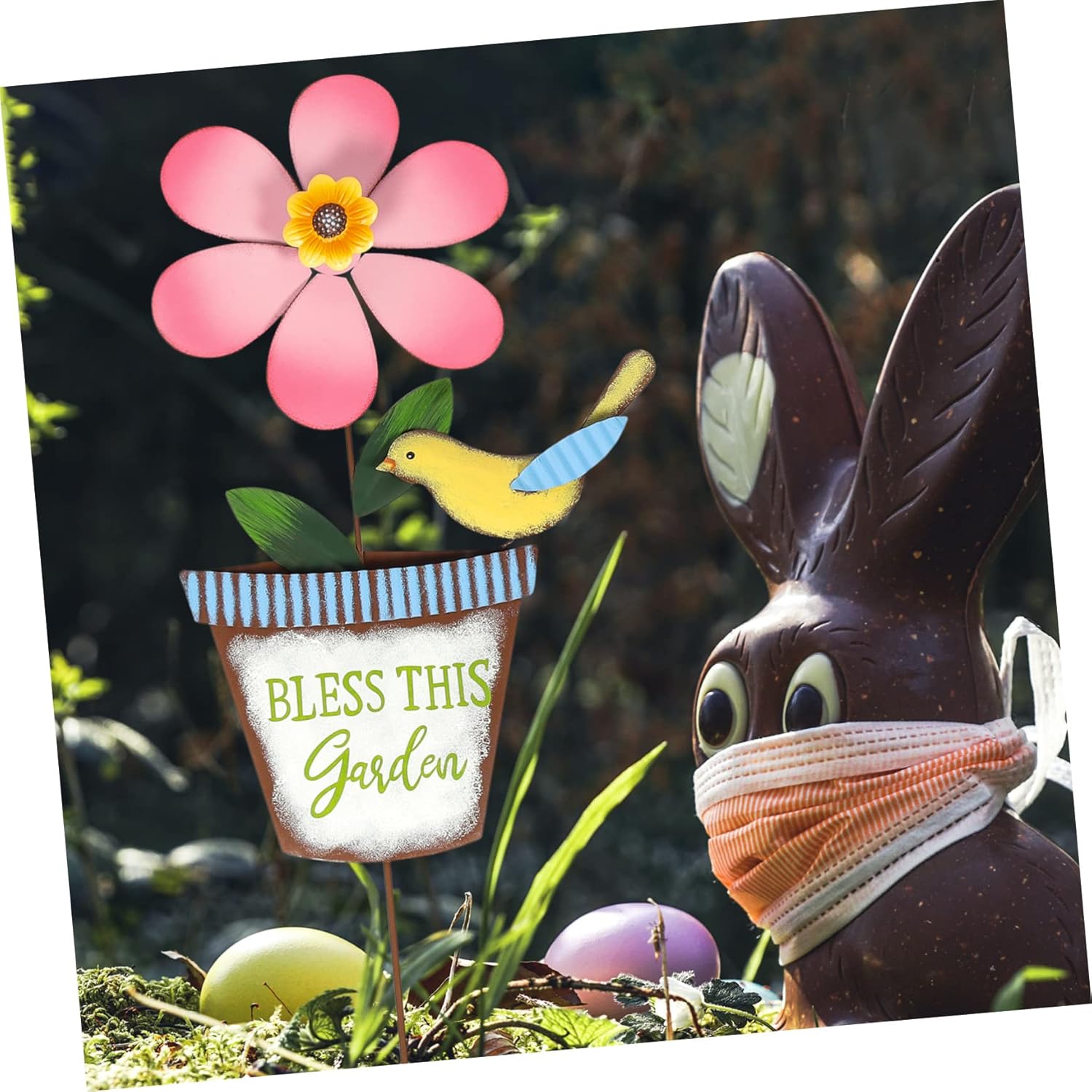 Garden Metal Flower Windmill Outdoor Decor Unique Windmill Adornment for Lawn Easy to Use Rotating Design Adds for Garden Decoration