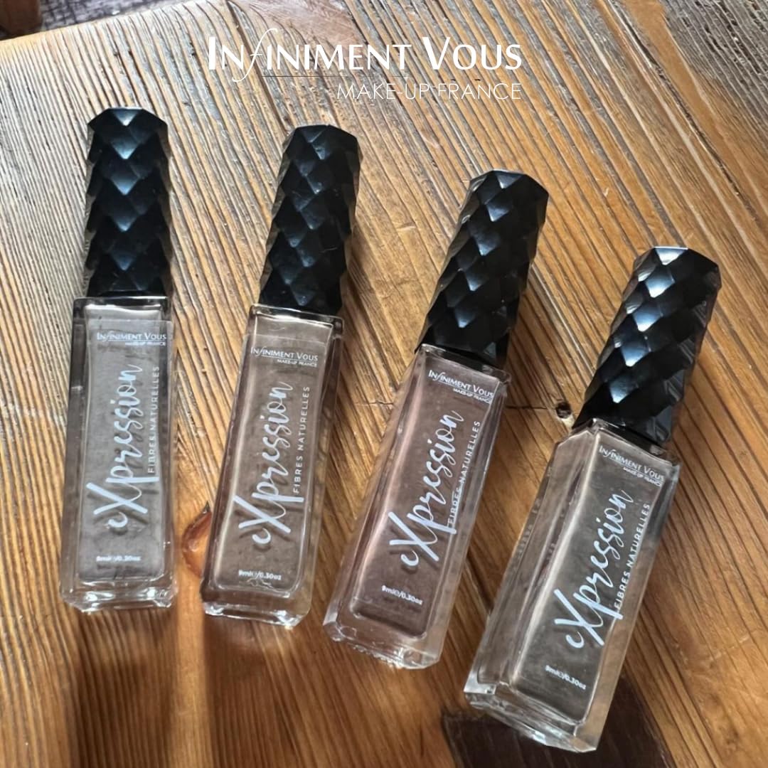 Infiniment You Make Up France- Makeup Brwi Expression Natural Fiber Chocolate, kolorowy tusz do rzęs, ołówek do brwi, tusz do rzęs, utrwalacz brwi, makijaż, farbowanie brwi