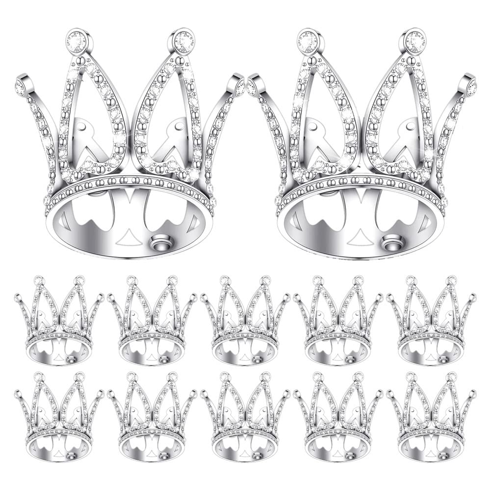 CTRLZS 12Piece Crown Cake Topper Small Princess Headpiece Cake Decoration for Baby Shower Decor