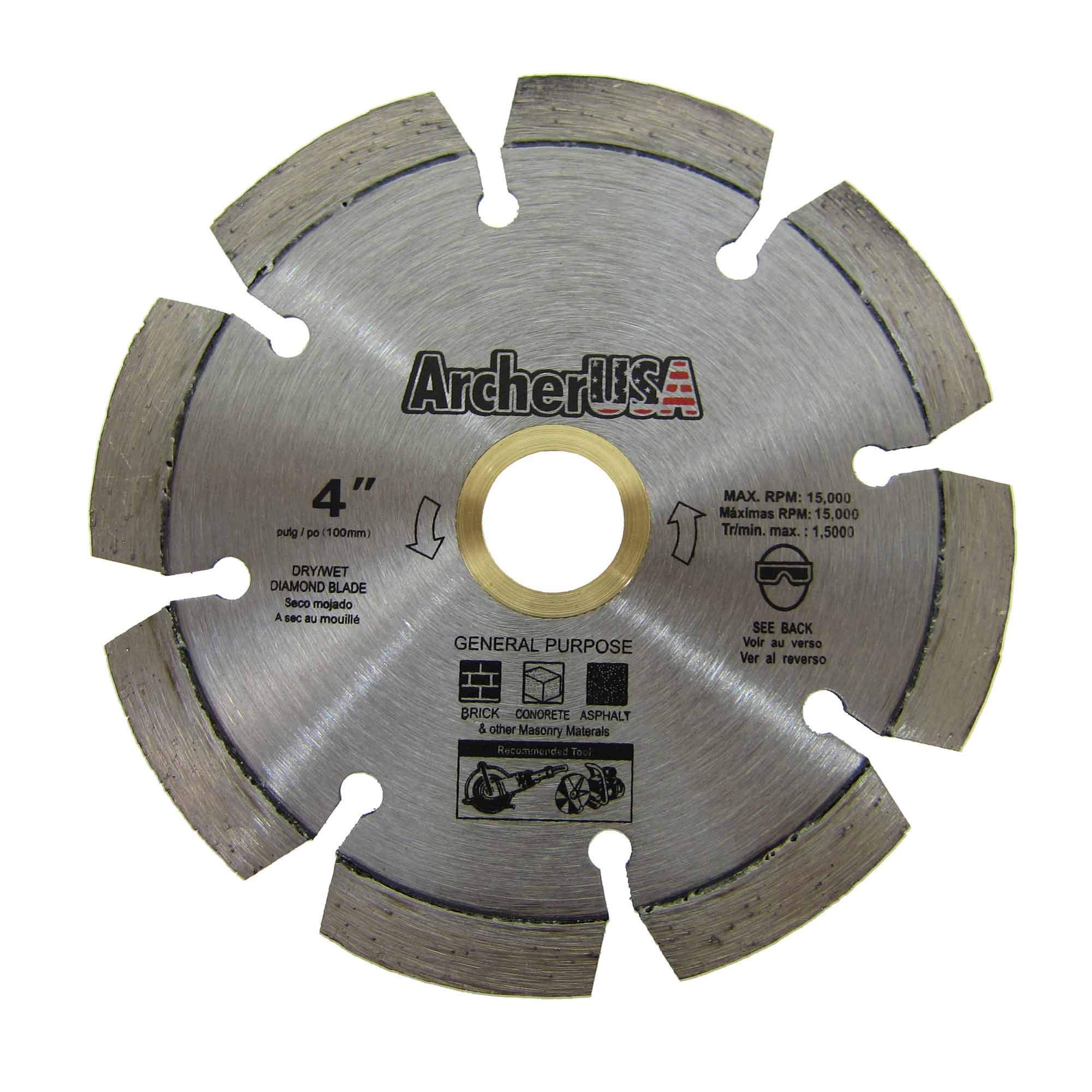 Buy Archer Pro 4" in. General Purpose Diamond Saw Blades for Fast
