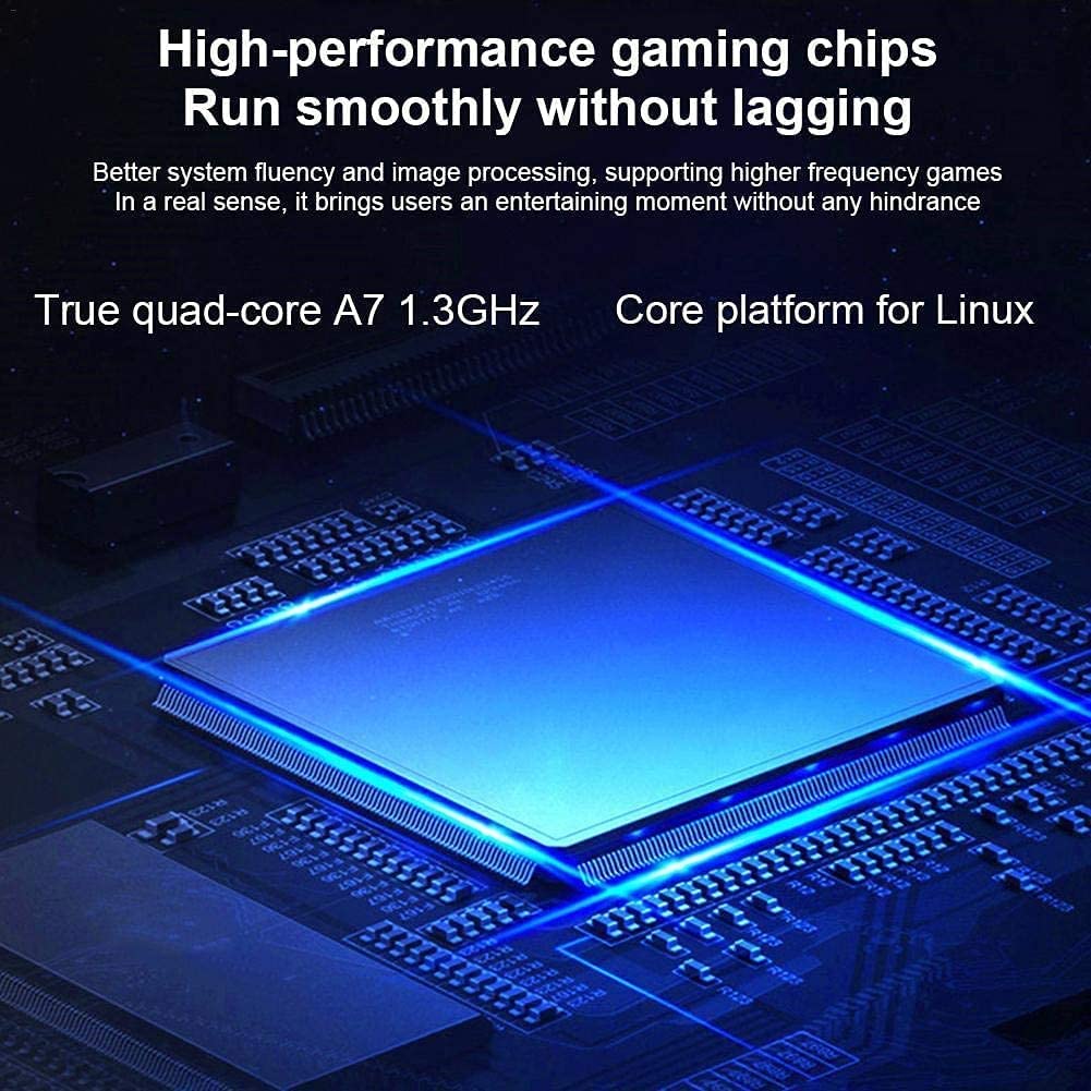 CHROX Console di Gioco Portatile, Console per Videogiochi retrò da 7,0 Pollici Gioco 3000 Integrato, Supporta Uscita Video HDMI Ad Alta Definizione, 4000 mAh, per Bambini Regalo di Natale