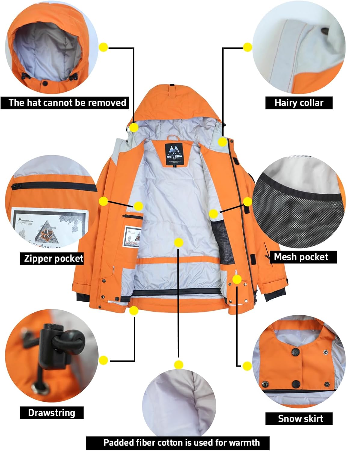 DOOK SNOW Ski Suit for Men & Women – Waterproof Windproof Jacket & Pants Set for Winter Sports - Image 8