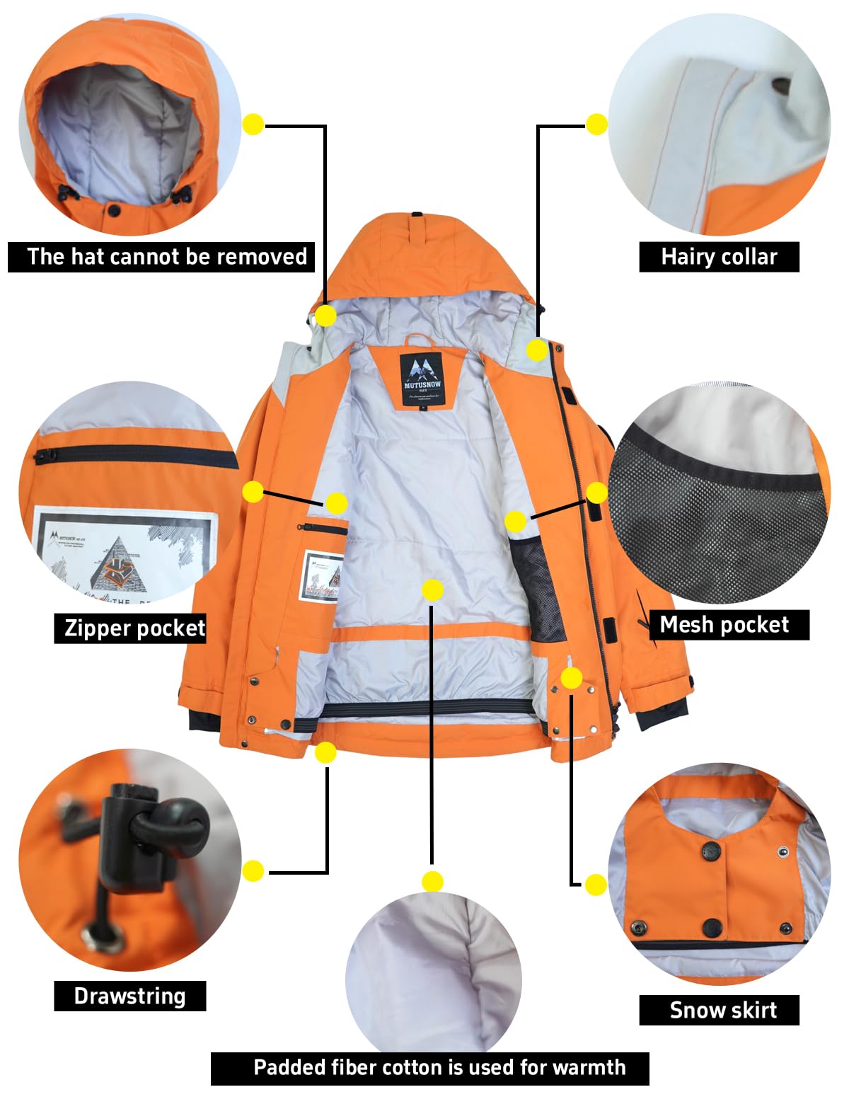 Skianzüge für Damen und Herren, wasserdicht, winddicht, Outdoor-Profisport