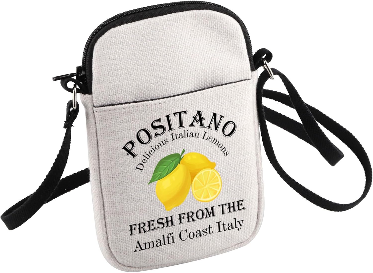 HOLLP Positano Italy Gift Positano Delicious Italian Lemons Fresh Crossbody Bag Italy Travel Gift Amalfi Coast Crossbody Bag