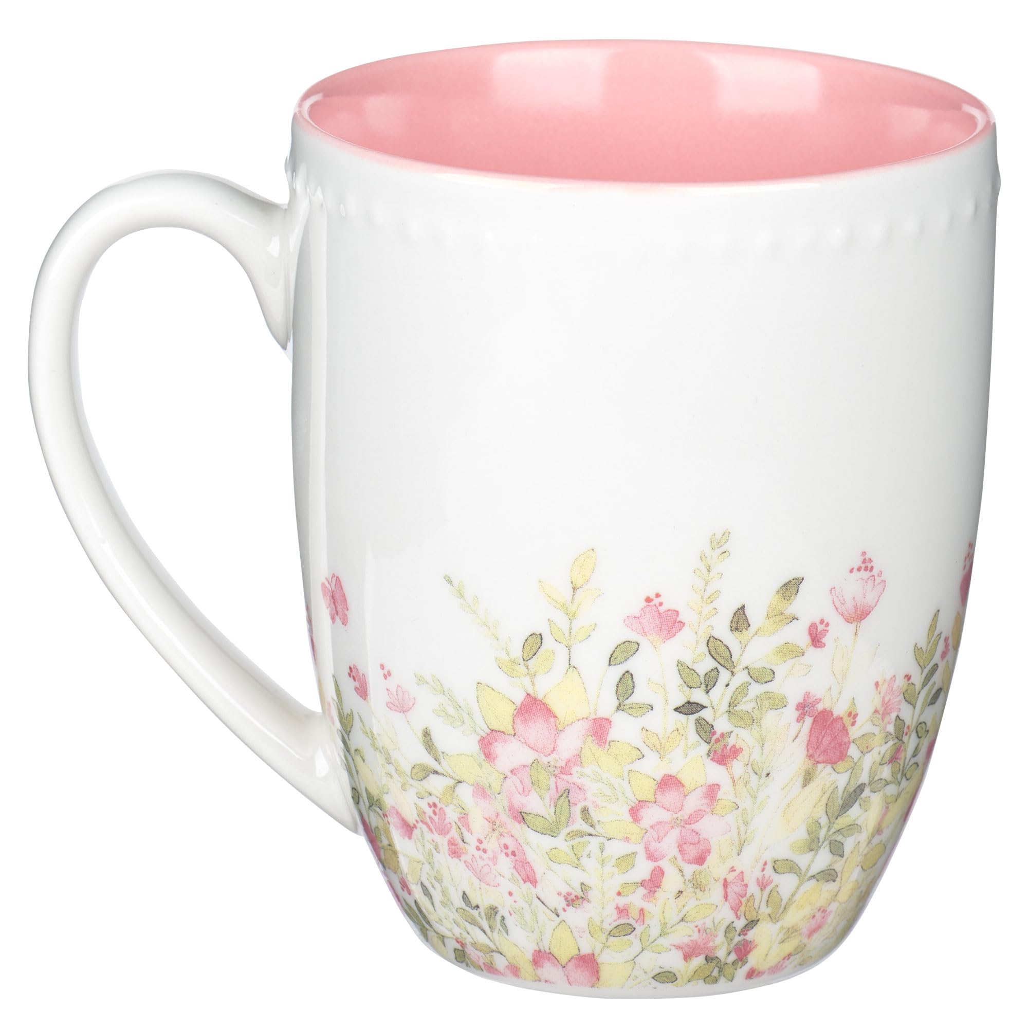 Faith Hope Love Floral Teapot - 36 Oz Ceramic, Pink Floral Design, Gift Boxed - View #5