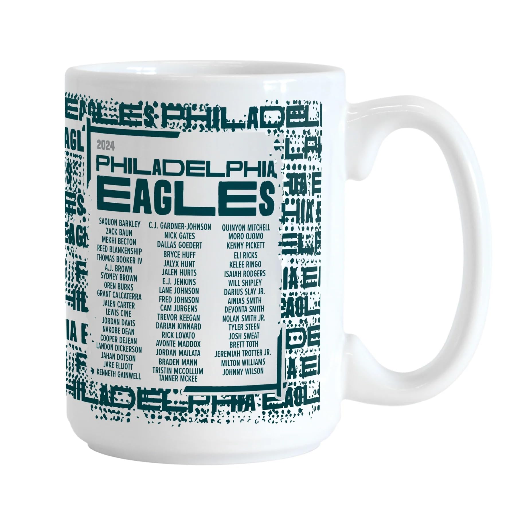 Snapklik.com : Eagles Super Bowl LIX 59 Champions 15 Ounce Roster ...