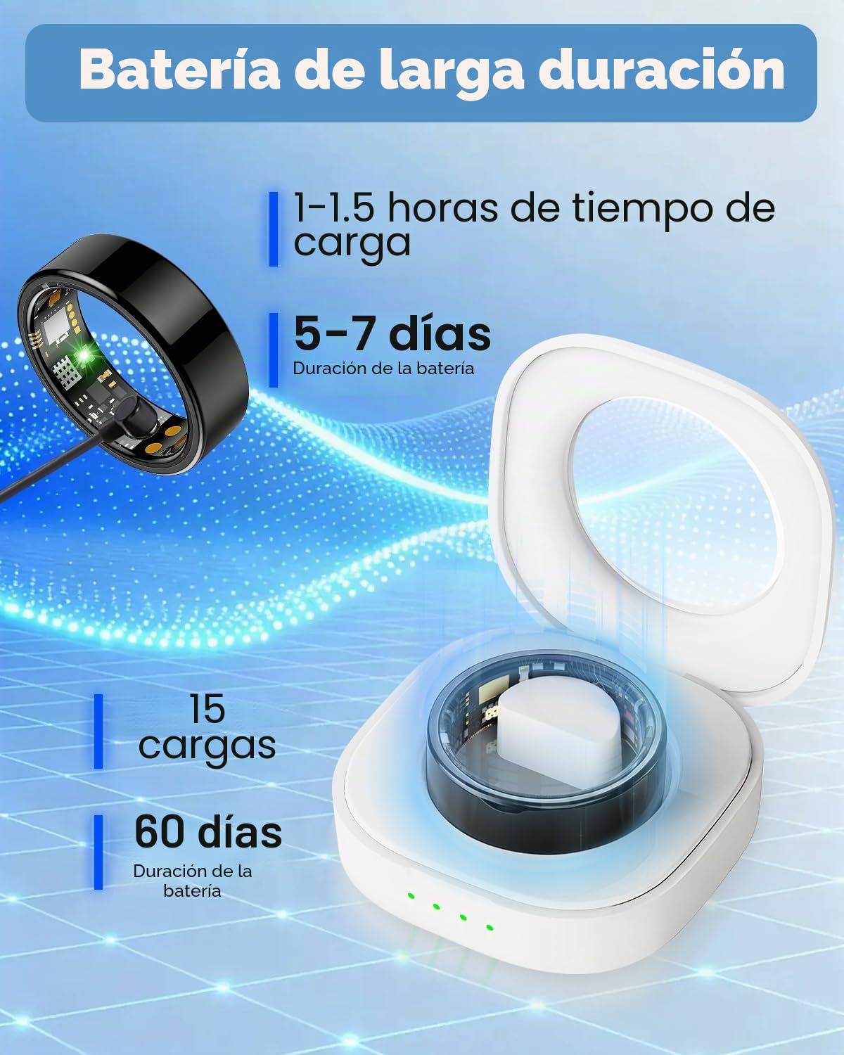 Benio Anillo inteligente Gen4, actualizado en 2026, anillo de salud inteligente para mujeres y hombres, rastreador de fitness con frecuencia cardíaca, oxígeno en sangre, monitoreo del sueño, conteo de
