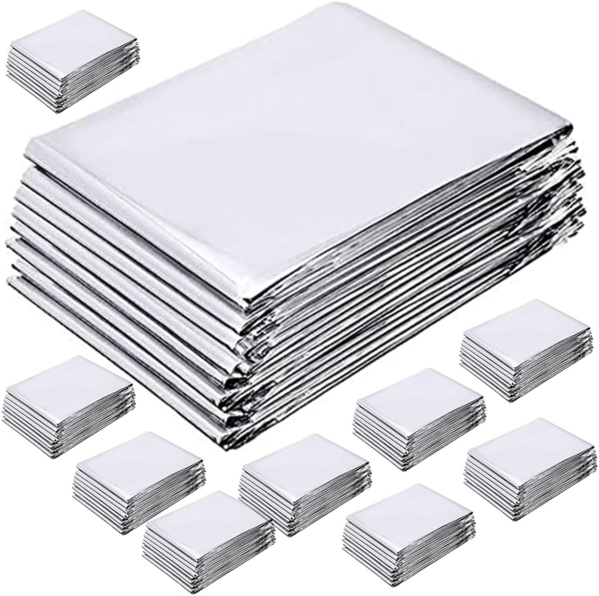 12 Sheets of Reflective Film Greenhouse Solar Blanket Grow Room Material Weatherproof for Gardening