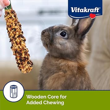 Vitakraft Crunch Sticks Rabbit Treat Apricot & Cherry Flavor - 2 Sticks