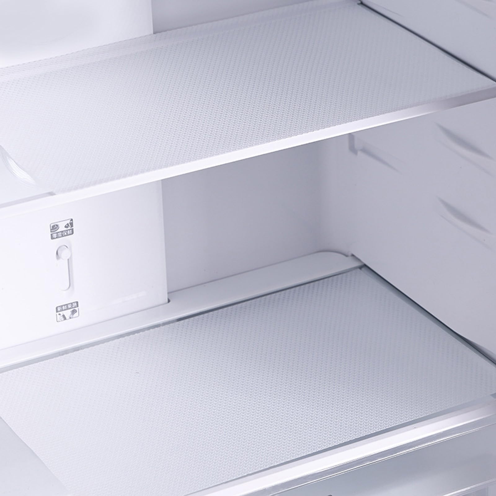 APGLSXY 4Sheet Flexible Cabinet Liners Shock Absorbing EVA Sheet Spill Resistant Refrigerator Pad for Pantries Organization Use Cuttable Fridge Pad