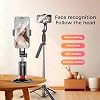 Coverzone Profesyonel Tripod ve Selfie Çubuğu, 360° Yapay Zeka Yüz Takibi, AI Hareketle Komut, 1/4 Vidalı, Canlı Yayın, Vlog, Fotoğraf, Uzaktan Kumandalı,180cm, JH18-2