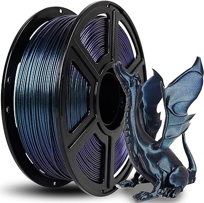 FLASHFORGE 3D Drucker Filament Chameleon PLA Farbwechsel-Filament 1.75mm, wechselt die Farbe mit Licht und Winkeln, 1KG Spule (2.2lbs), Maßgenauigkeit +/- 0.02mm (Burnt Titanium)