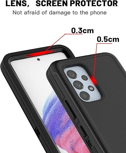 Miniatura 5 de AICase Funda para Galaxy A53 5G, resistente protección contra caídas, cuerpo completo, a prueba de golpes, a prueba de polvo, militar, resistente,