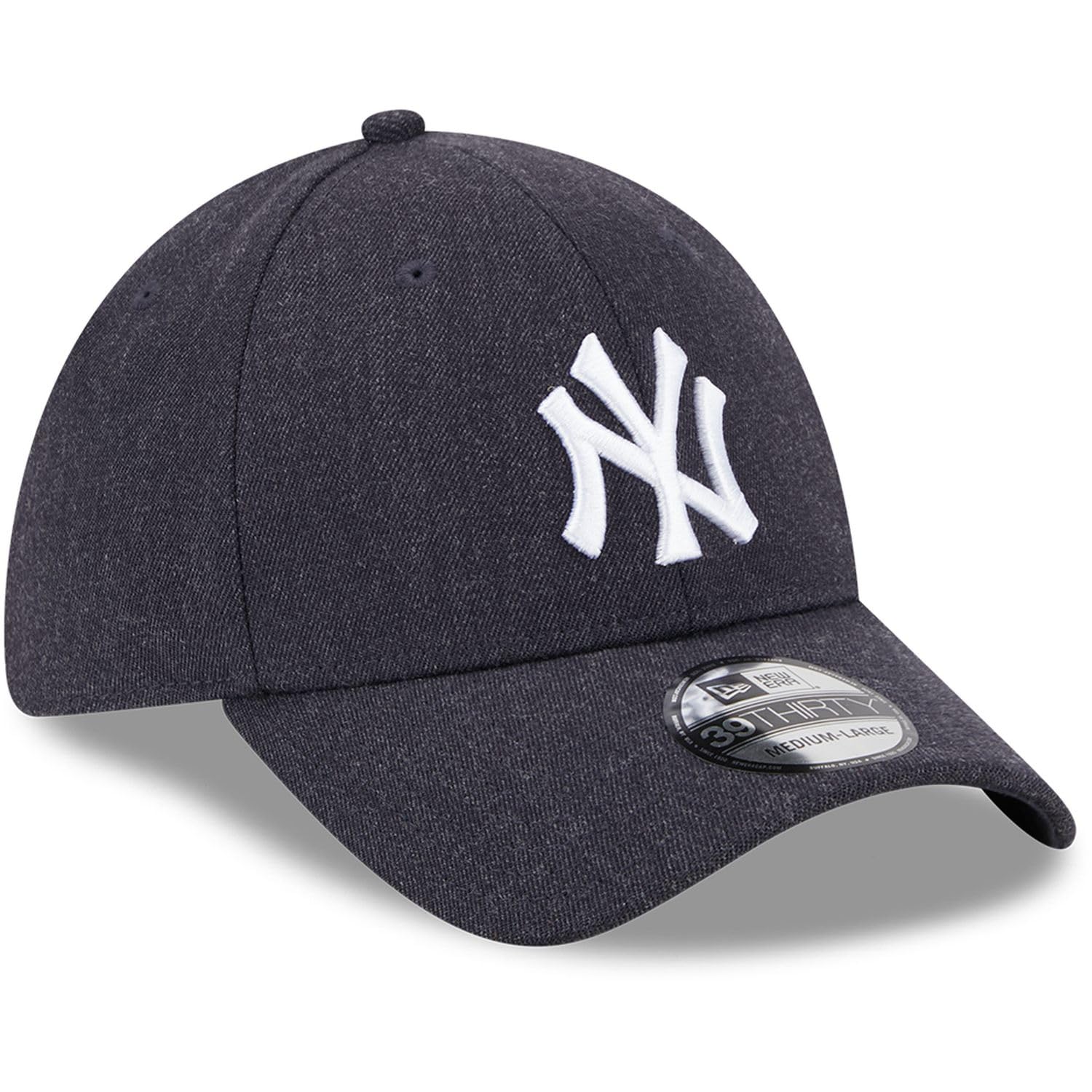 New Era Czapka z daszkiem Mężczyźni Heather Wool 39thirty Neyyan Nvy New York Yankees