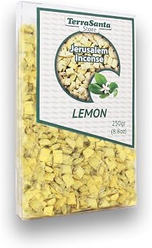 Lemon Scented Church Grade Aromatic Incense Frankincense Greek Orthodox Livani Mt. Athos from Holy Land Jerusalem Israel by Weight 250gr/8.8oz