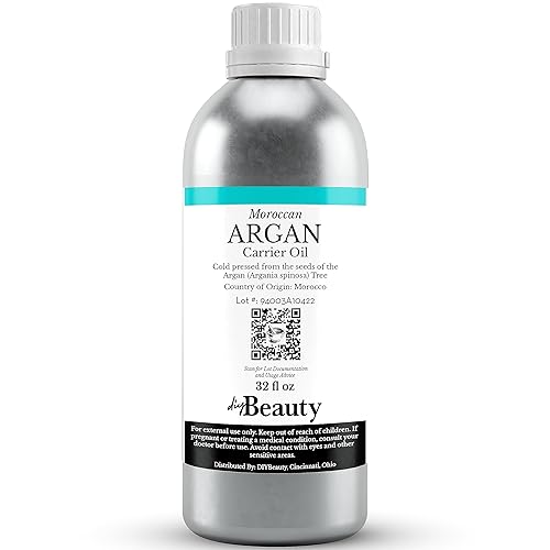 Aceite de argán a granel Botella de tamaño grande de 32 onzas líquidas Aceite de argán natural prensado en frío, 100% puro para productos caseros