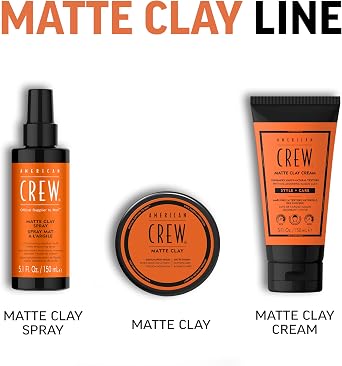 American Crew Matte Clay Cream - Hybrid hair styling clay gel for men | Absorbs Hair Oil & Detoxifies | Medium hold with matte finish | Natural Hair Gel for Men