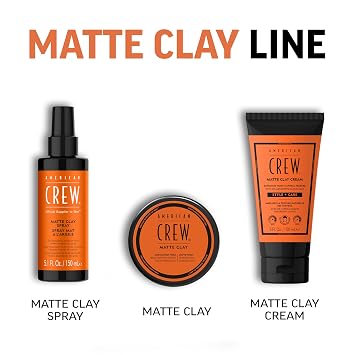 American Crew Men's Matte Clay Cream, Medium Hold & Matte Finish, 5 fl oz