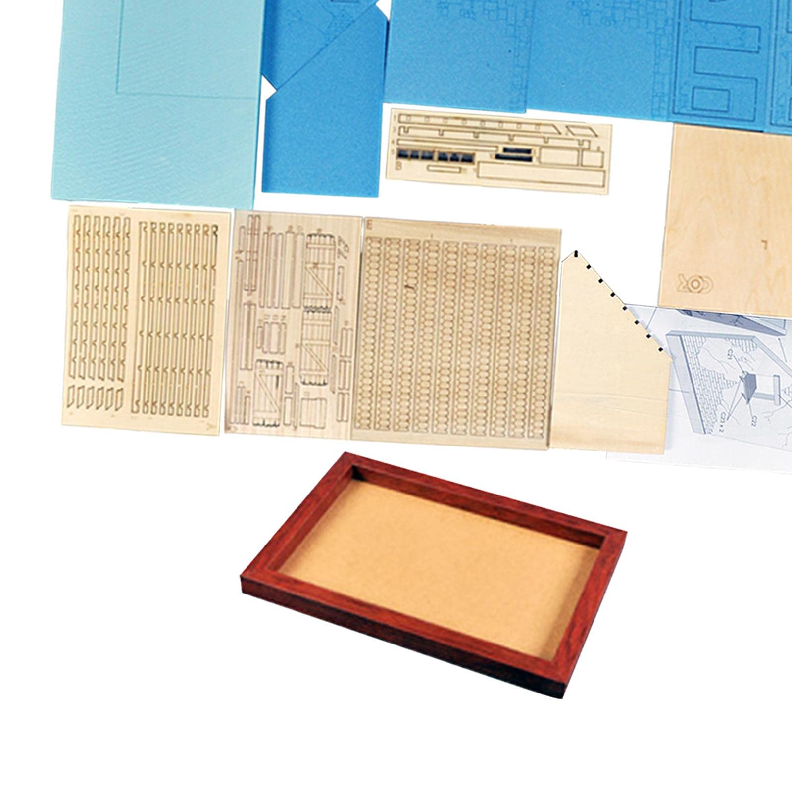 Gebäudemodell Architektur Diorama Miniatur Holzhaus Puzzle Bausatz Kreatives Bastelset Aus Holz für Jugendliche Dekoration Hobbyraum Sammlung, Basis des Hausbodens