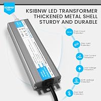 KSIBNW LED Transzformátor 12V 60W 5A IP67 Vízálló Kültéri Tápegység - 230V AC/DC Adapter Kerti Világításhoz, LED Szalaghoz 3