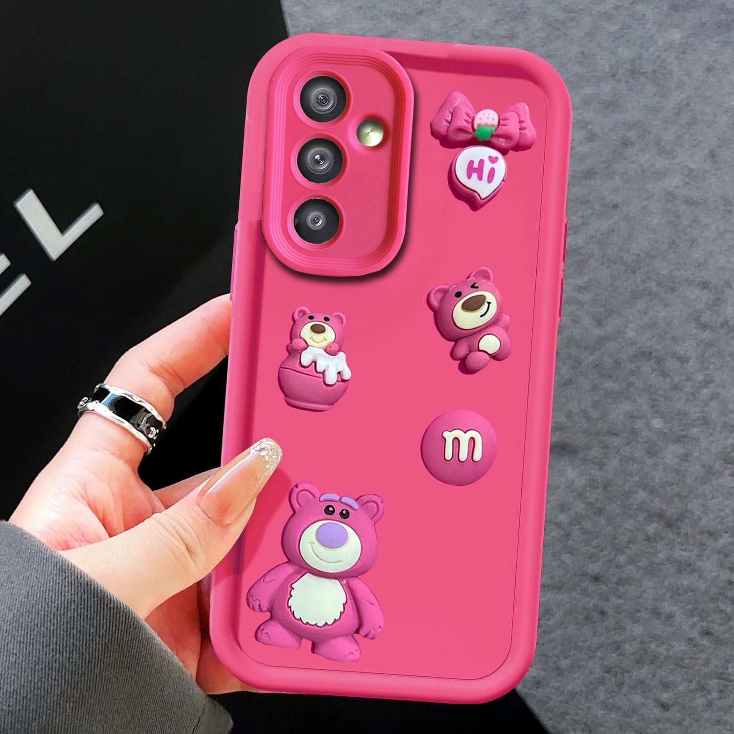 KC Back Cover for Samsung Galaxy A54 5G, 3D Cute Cartoon Characters and Hi Bow Shockproof Soft Bumper Silicone Case New Camera Protection (Pink) (B0CQX86RSP) Amazon Price History, Amazon Price Tracker