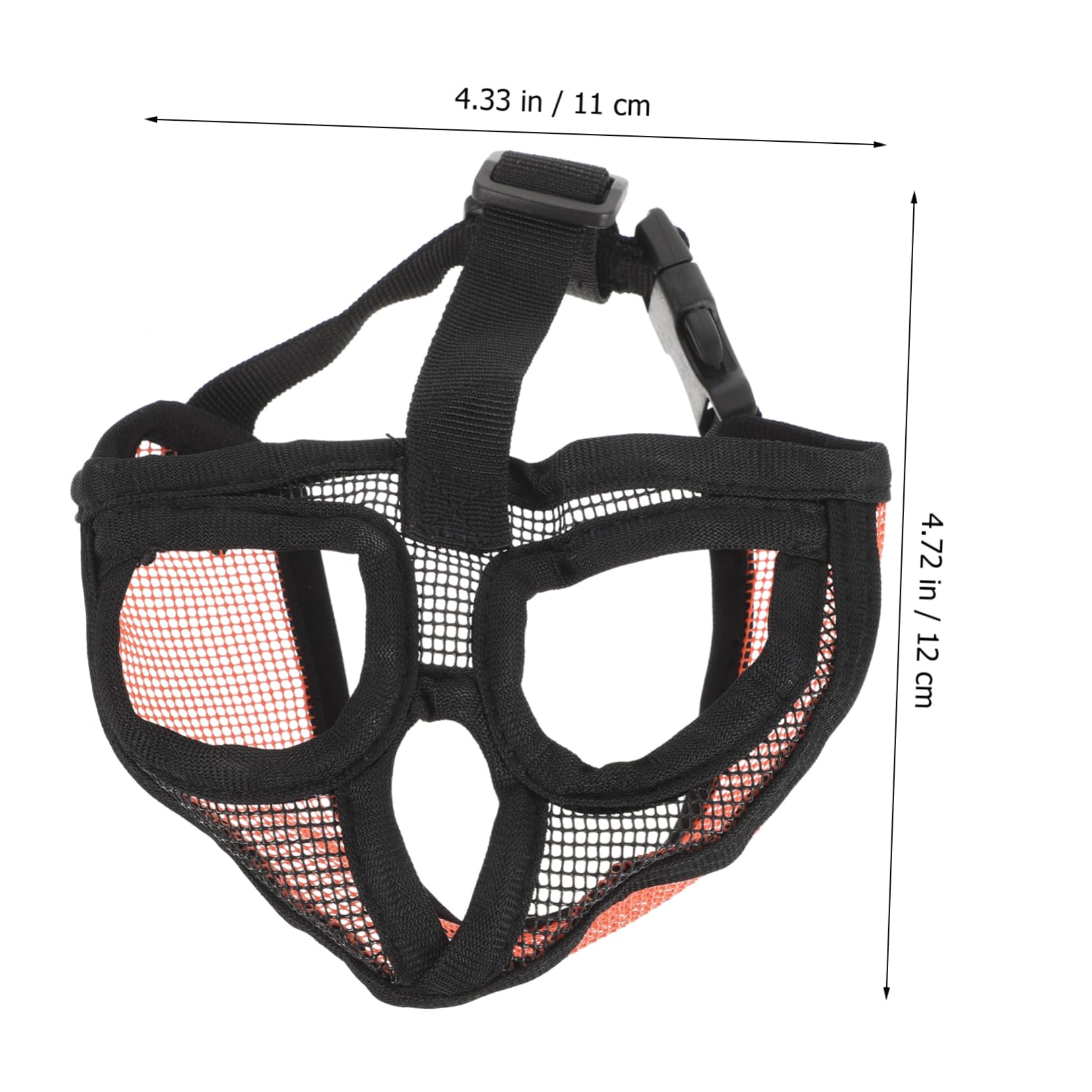 Toddmomy 4pièces Muselière Réglable Maille Respirante pour Bulldog Bouche pour Chiens Confortable Et Pratique Idéale pour Promenades Extérieur