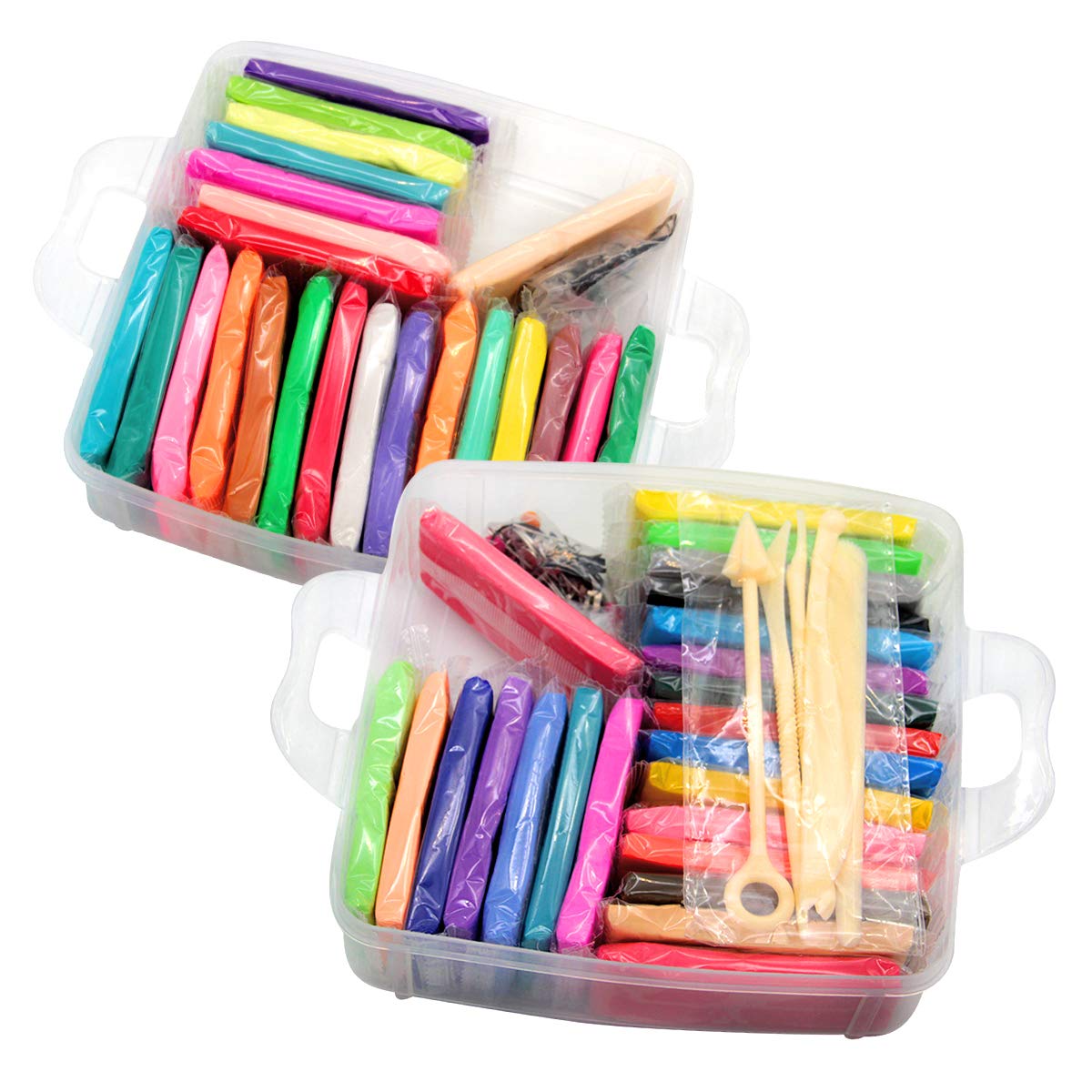 Kit Argilla Polimerica 46 Colori - Set Modellazione Sicuro Per Bambini Con Strumenti, Ideale Per DIY E Creatività - Foto 9