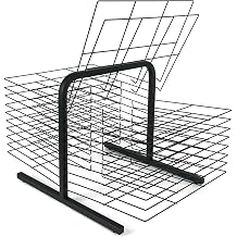Metal Steel Double-Sided Wire Drying Rack with Removable Shelves, Mobile Art Drying Rack for Classroom Paint Drying Rack Canvas Rack Art Storage Stack Rack for Painting, Drawings  Size 20 Shelves